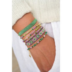 Nasrin Green Jade & Amethyst Bracelet