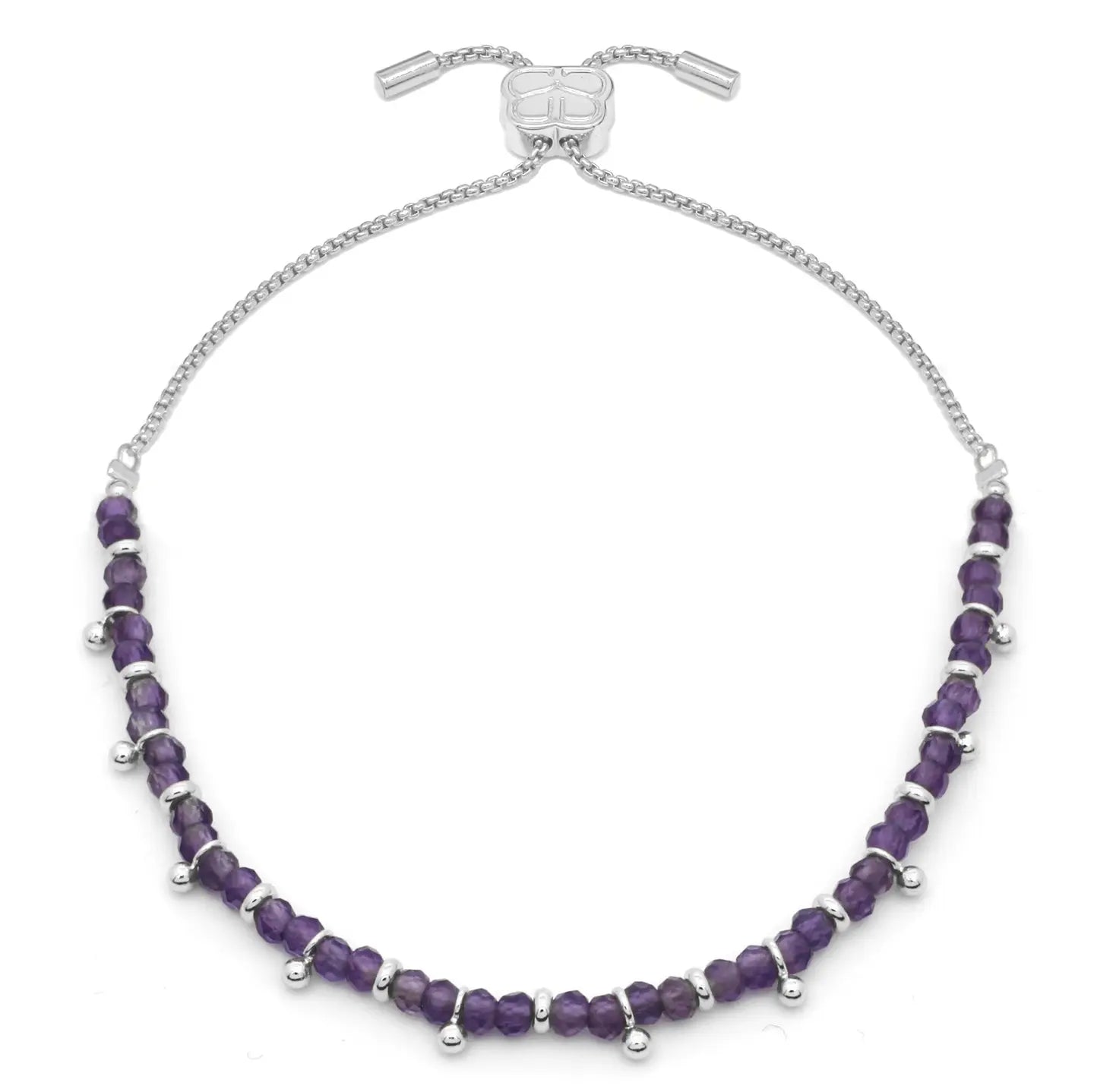 Harmony Amethyst Silver Bracelet