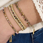 Talia Rainbow Tourmaline Gold Bracelet