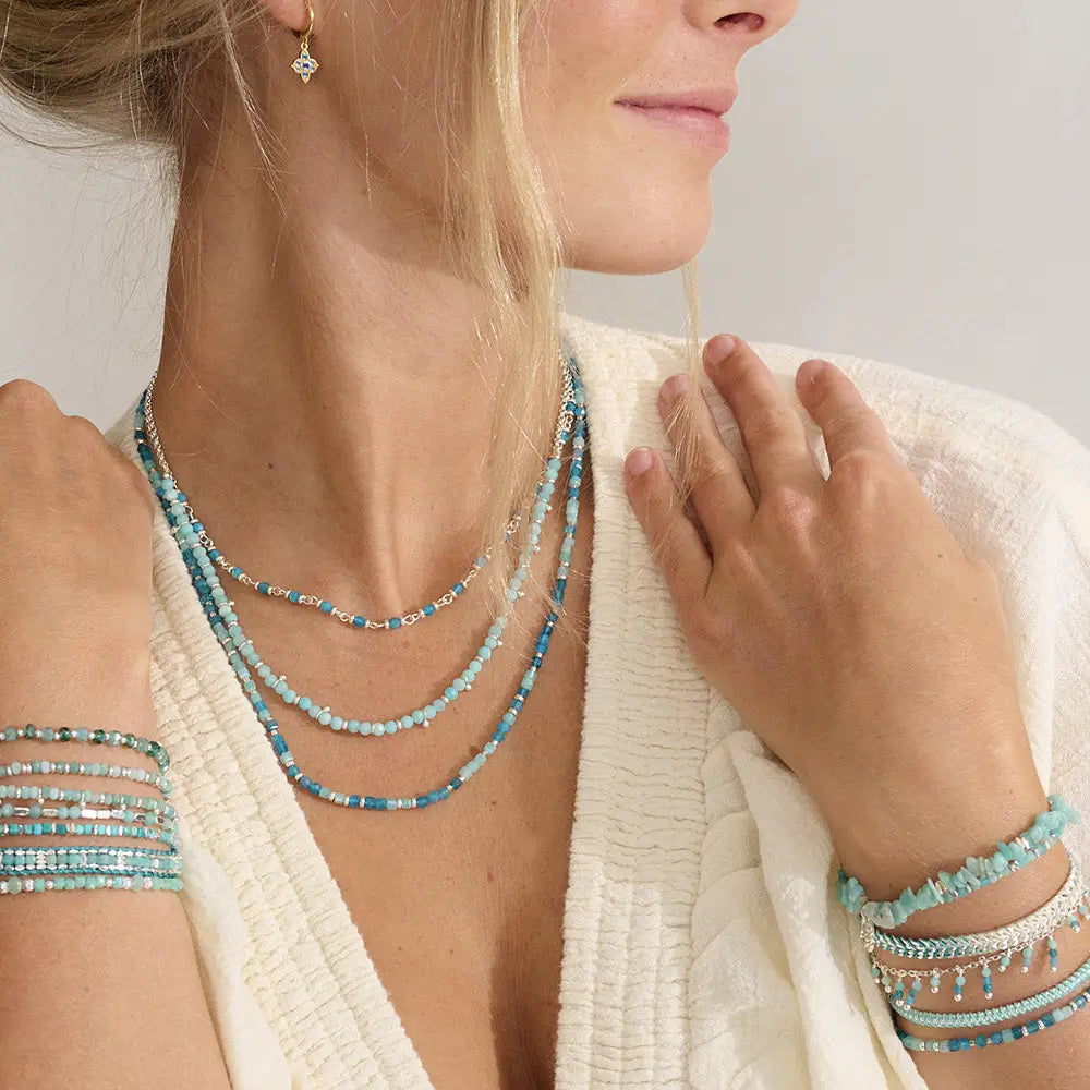 Valentina Amazonite Silver Bracelet