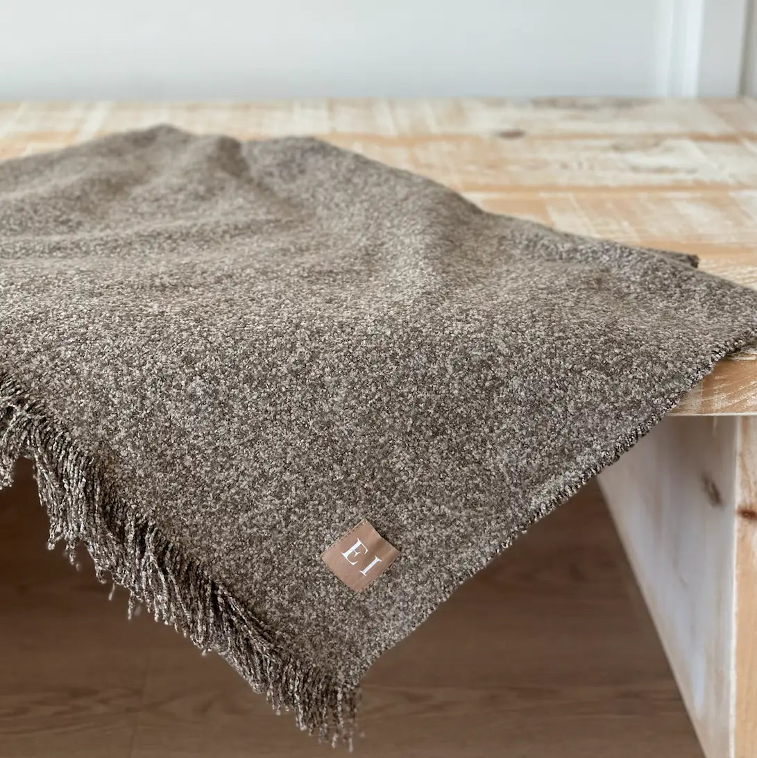 Soft Chocolate Brown Throw
