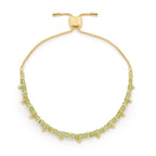 Harmony Gold Peridot Beaded Slider Bracelet
