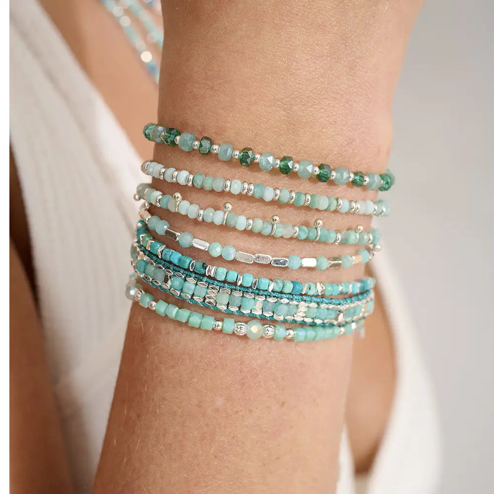 Valentina Amazonite Silver Bracelet