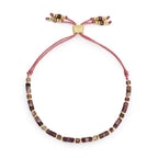 Gold & Tourmaline Threaded Bracelet