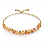 Marisol Gold & Orange Agate Gemstone Bracelet