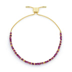Valentina Gold & Ruby Gemstone Bracelet